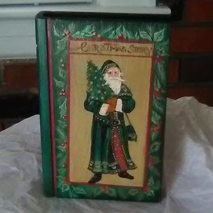 Faux Holiday Book Decor